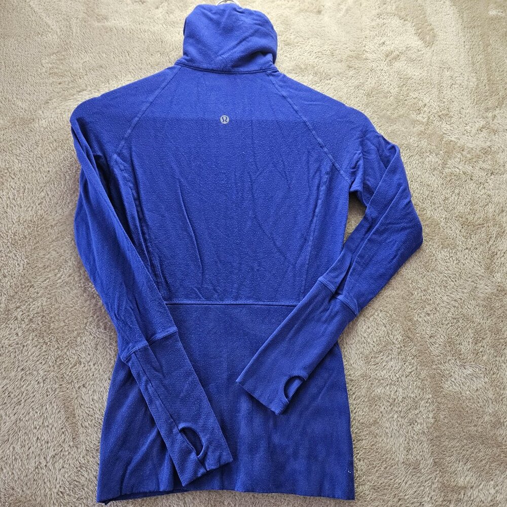 Lululemon Full Zip Sweater Thumb Holes Activewear Sweatshirt Women's Size 2 - Picture 2 of 7